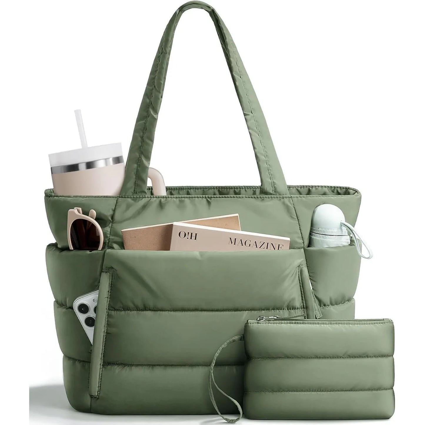 Women Tote bag large-capacity shoulder bag multi-functional travel toiletry makeup bag
