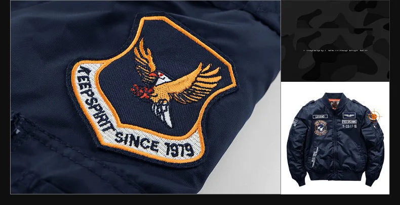 Men's winter jacket 2025 model  Thick and warm coat Men's flight jacket  Thick and warm padded coat - With a stand-up collar