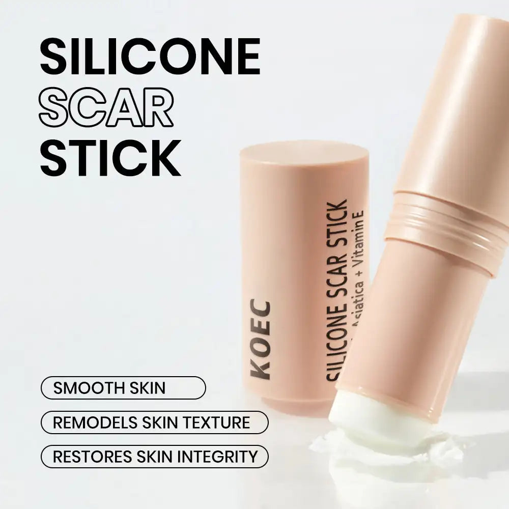 KOEC Silicone Scar Stick Smoothing Moisturizing Soothing Remodel Texture Restore Skin Integrity CICA Vitamin E Plant Extracts