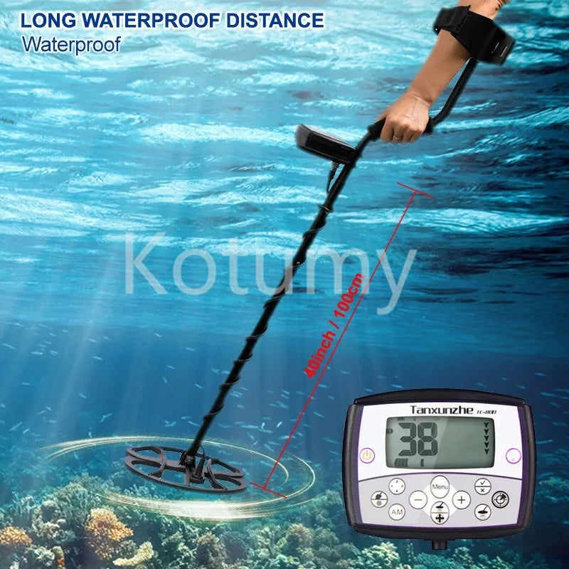 Metal Detector, Underground Depth Waterproof Scanning Gold Detector