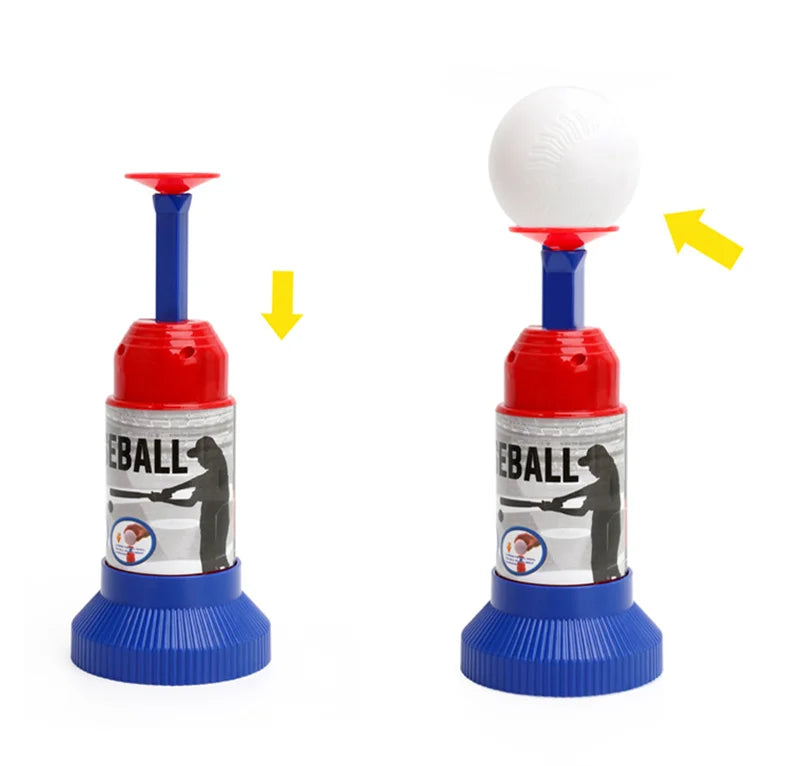 Baseball Ball Toys Backyard Outdoor Sports Toy Adjustable Automatic Pitching Baseball Machine Games Sets Birthday Kids Boy Gift