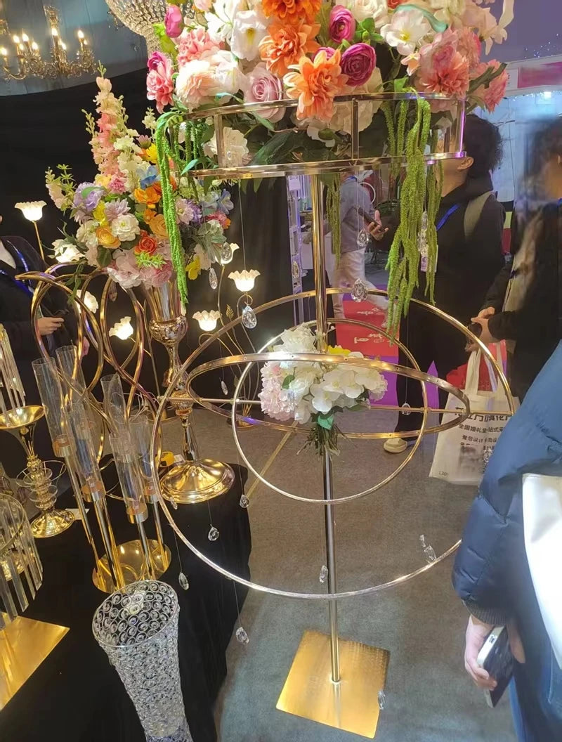 2pcs wedding props, round flower arrangement, main table decoration, wedding aisle marker, main table setup