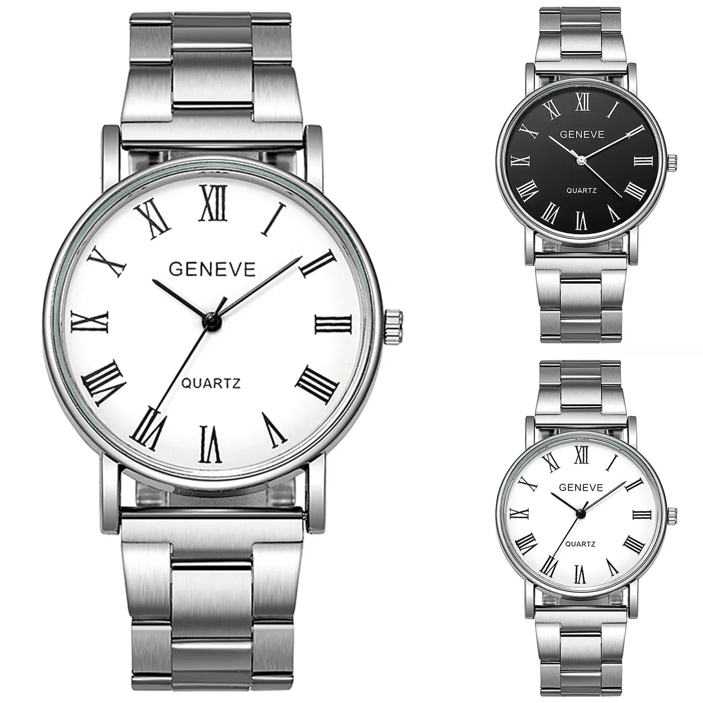 Men Watches Reloj Hombre Fashion Retro Casual Business Quartz Watch for Men Steel Band Roman Number Dial Wristwatches Montres