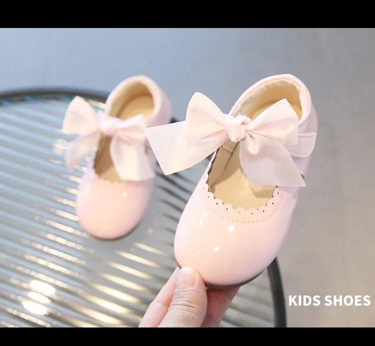 Little Girl Shoes 2025 Spring Autumn Children Princess Shoes Girls Oxfords Candy Colors Kids Soft Patent Leather Shoes For Girl