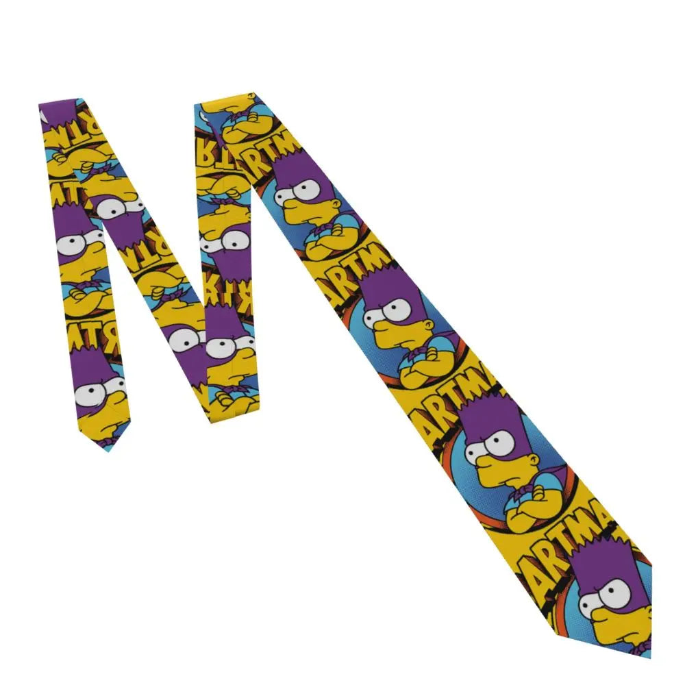 Personalized The S-Simpsones Homer Neck Ties Men Formal Silk Wedding Neckties