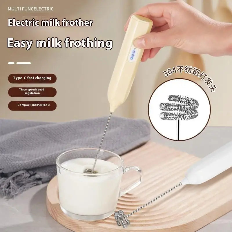 1 Pc Electric Milk Frother Handheld Egg Beater Foamer Coffee Maker Blender Mixer Mini Portable Blender Kitchen Tool