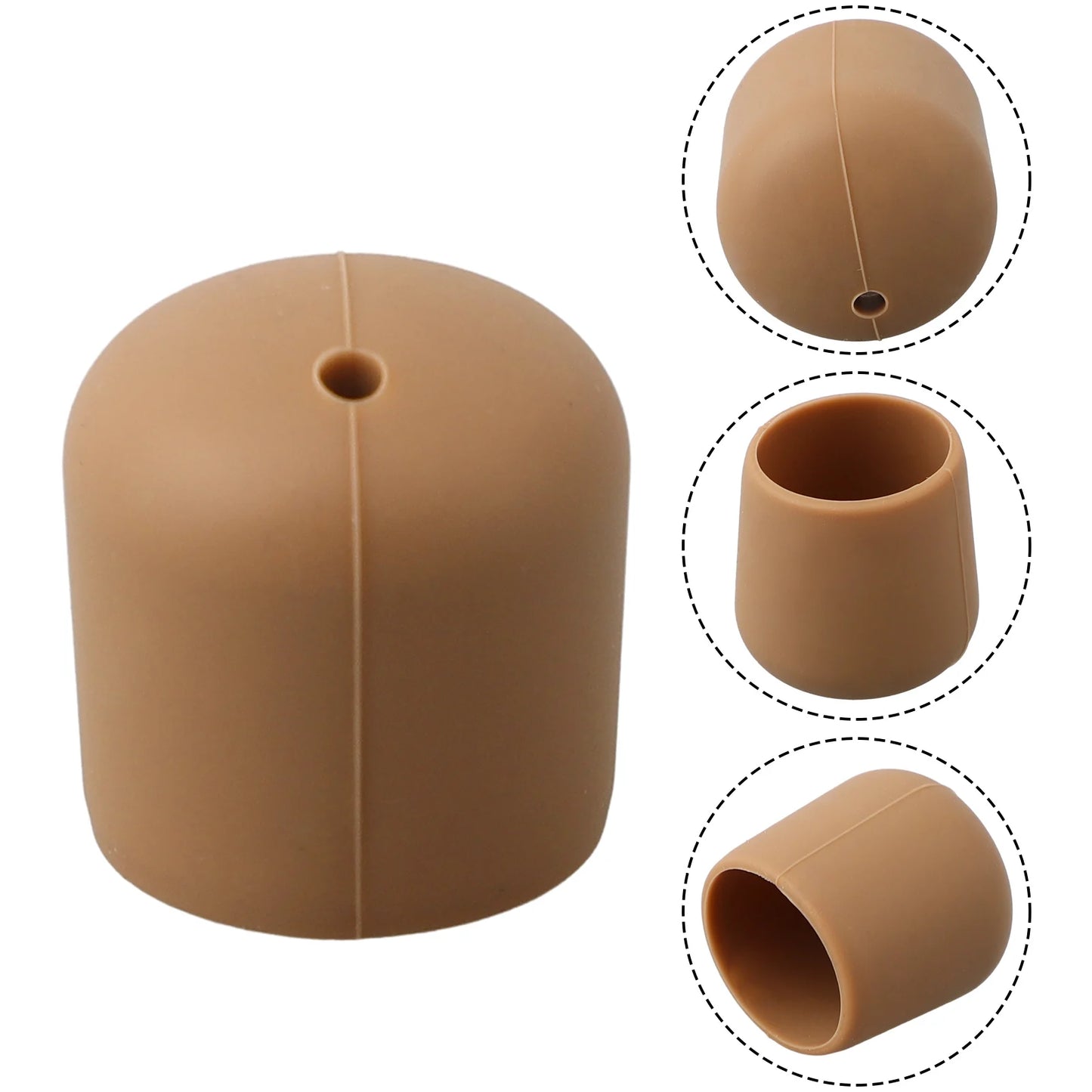 Fishing Rod End Cap Fishing Rod Handle Protective Case Silicone Lure Rod Bottom Protector Fishing Accessories