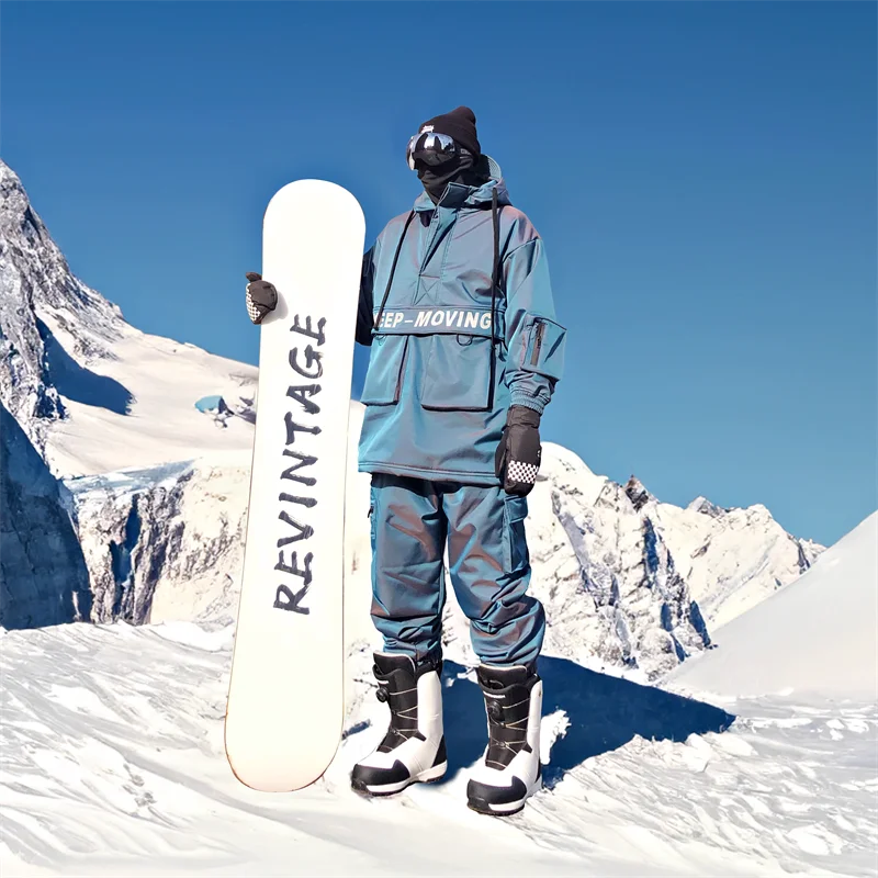 Ski Suit Set for Men and Women Windproof, Waterproof, Warm Jacket and Pants Complete Set of Snowboarding Gear High Quality
