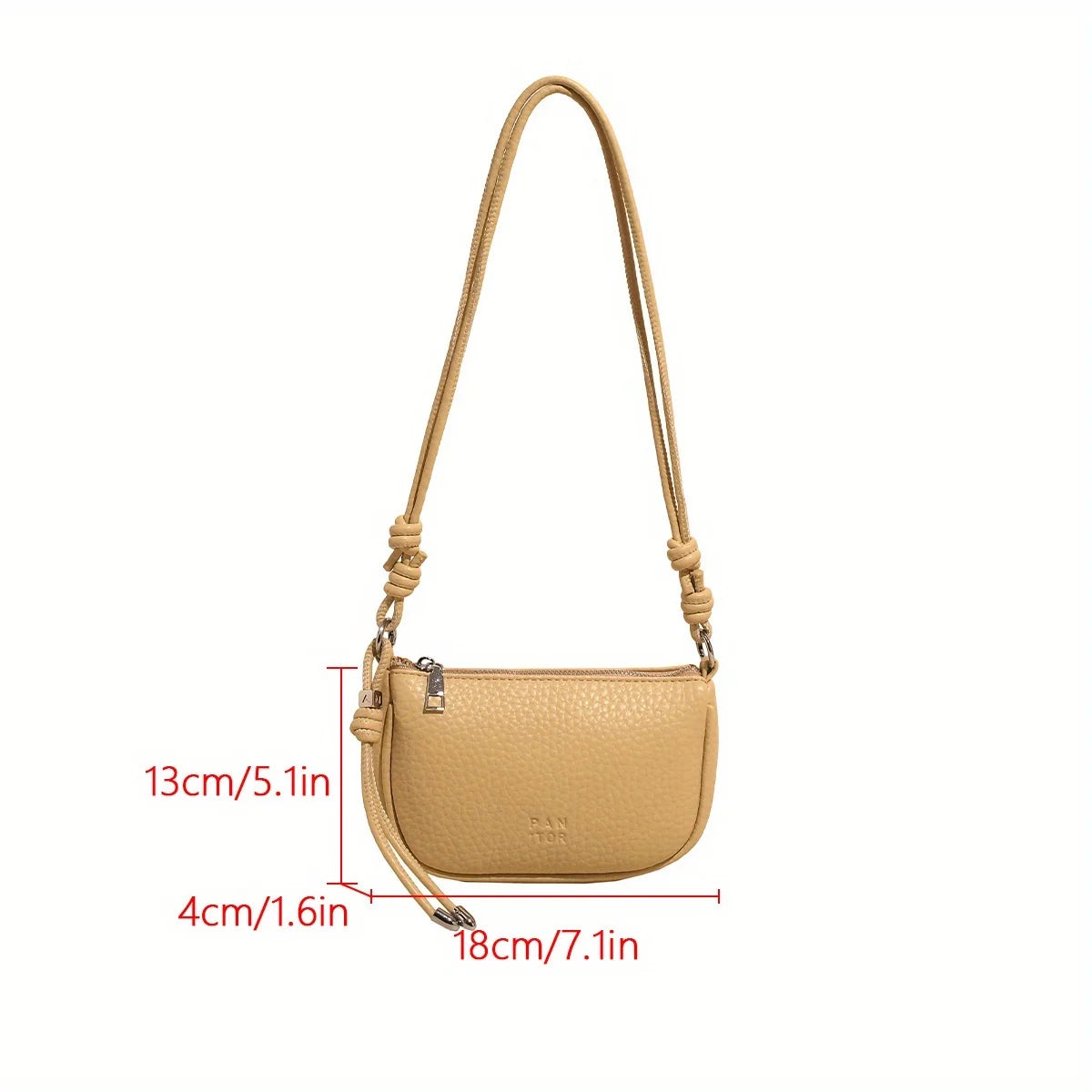 Ladies' Crossbody Bag Is Fashionable, Versatile, Solid Color, Exquisite Design, Suitable for Daily Commuting, Casual Shoulder Bag