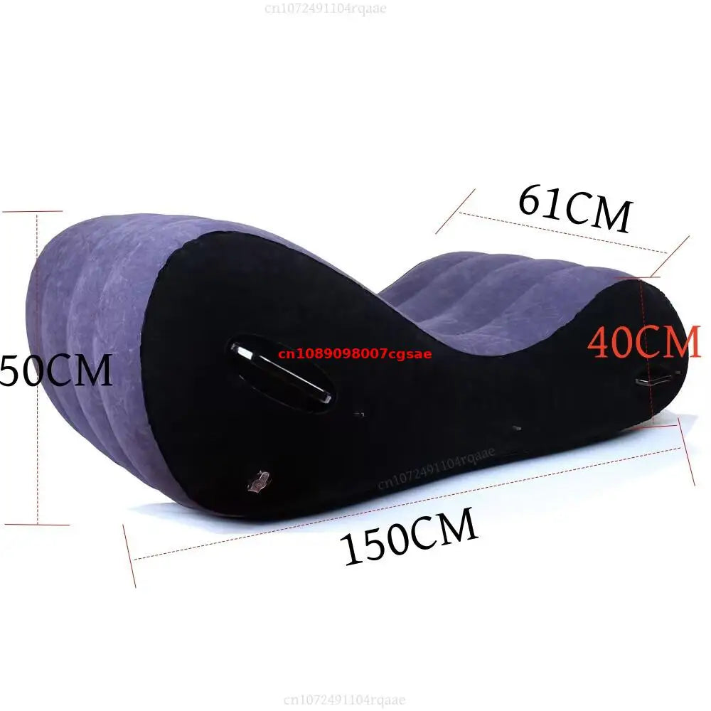 Modern Large Folding Sofa Bed With Arm - Inflatable Travel Sofa For Beach Camping Outdoor Garden, Hotel/Home Furniture, Portable