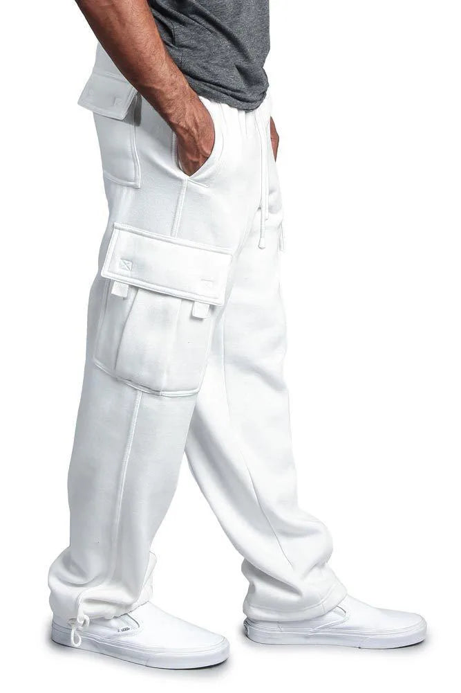 Spring and Autumn New Men's Sports Leisure Trousers Multi-pocket Loose Solid Color Cargo Work Pants Streetwear Men Pants