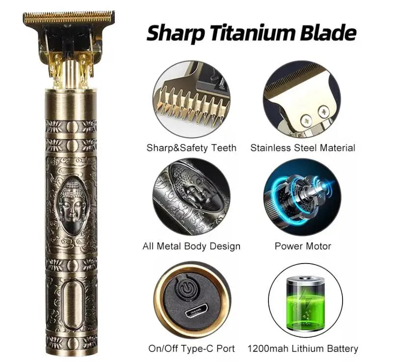 T9 Cordless Electric Hairber Shaver Hair Trimer Home Appliances Travel Barber Razors Shaving Machine for Men Trimmer Man
