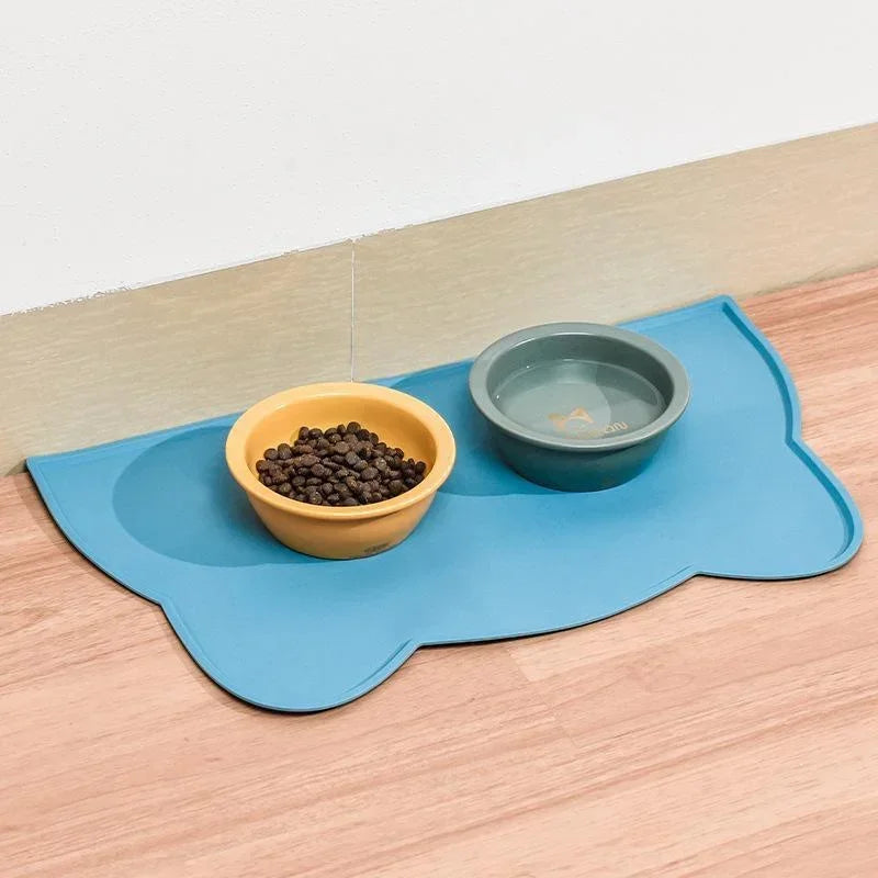 1 Pcs Anti Overflow Anti Slip Waterproof and Easy To Clean Pet Silicone Meal Mat Cat and Dog Mat Pet Meal Mat