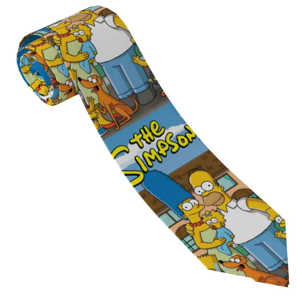 Personalized The S-Simpsones Homer Neck Ties Men Formal Silk Wedding Neckties