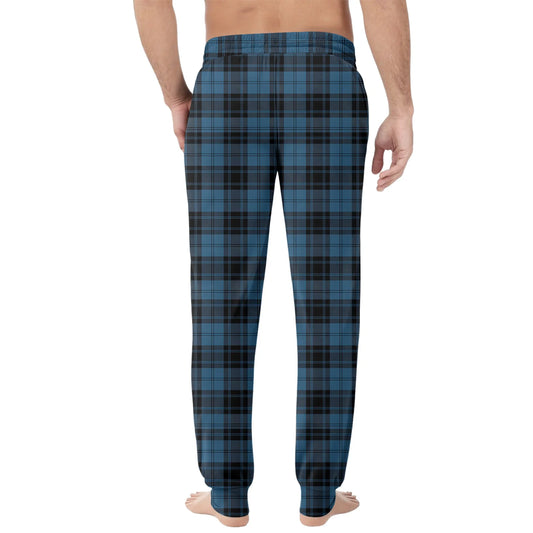 Men'S Plaid Casual Pants Checkered Pattern Cuffed Design Comfortable Fabric Suitable Daily Wear All Seasons Trendy Pajama Pants