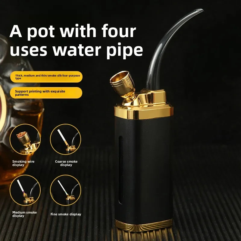 Mini Metal Shisha Hookah Portable Hookah Shisha Healthy Tobacco Filter Handheld Smoking Pipes Microfilter Smoking Accessories