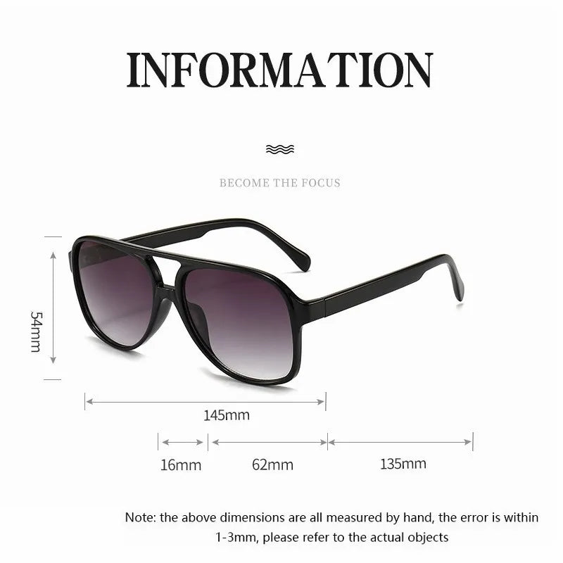 2024 Pilot Polarized Women Sunglasses For Men Retro Sun Glasses Aviation Plastic Female Eyewear Lentes De Sol Mujer UV400