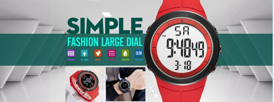 Outdoor Sport Watch for Men G Style Digital Mens Watches 50M Waterproof Green Hombre Male Tactical Electronic Wristwatch Gifts