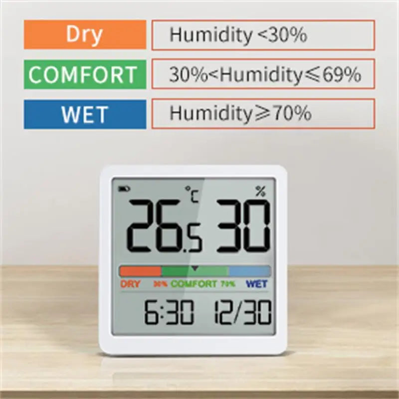 LCD Digital Thermometer Hygrometer Sensor Gauge Weather Station New Digital Home Indoor Temperature Humidity Meter