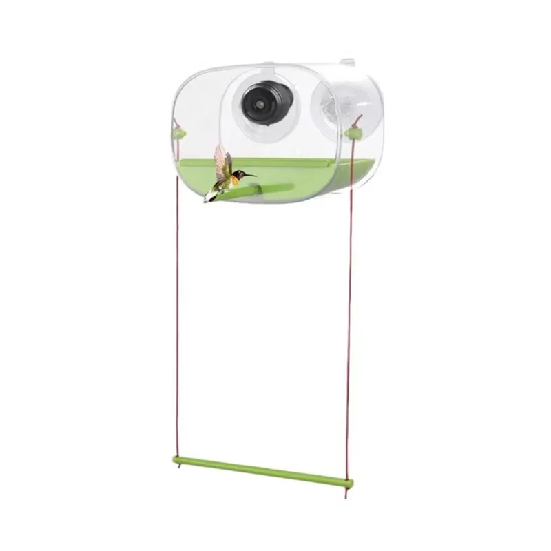 HOES-Bird Feeder And Camera With Strong Suction Cup Weatherproof Large-Capacity Food Organizer Birdwatching, Gift For Bird Lover