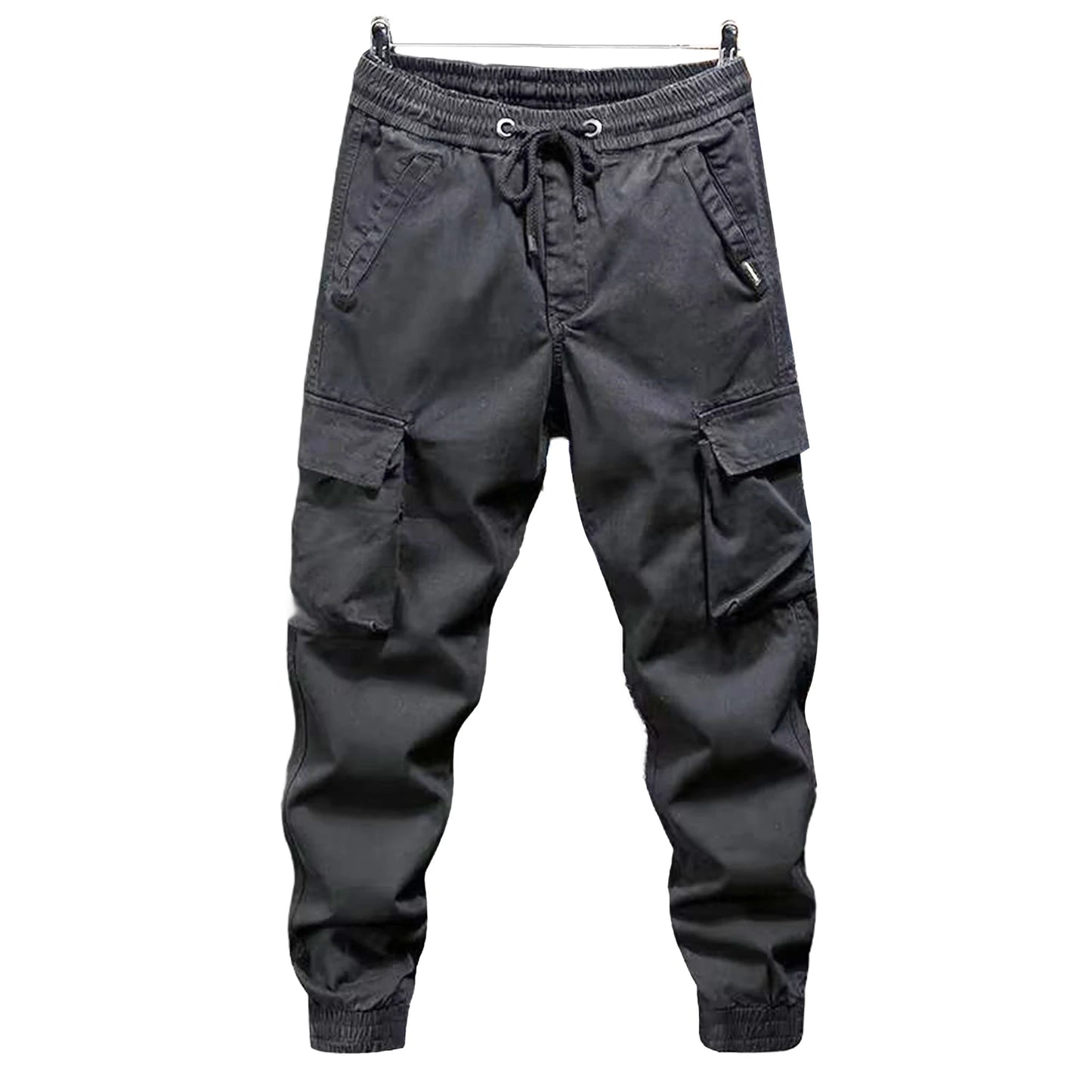 Cargo Pants for Mens Elastic Casual Trousers Zipper Multi Pocket Joggers Male Trousers Work Pants Jogging Pants