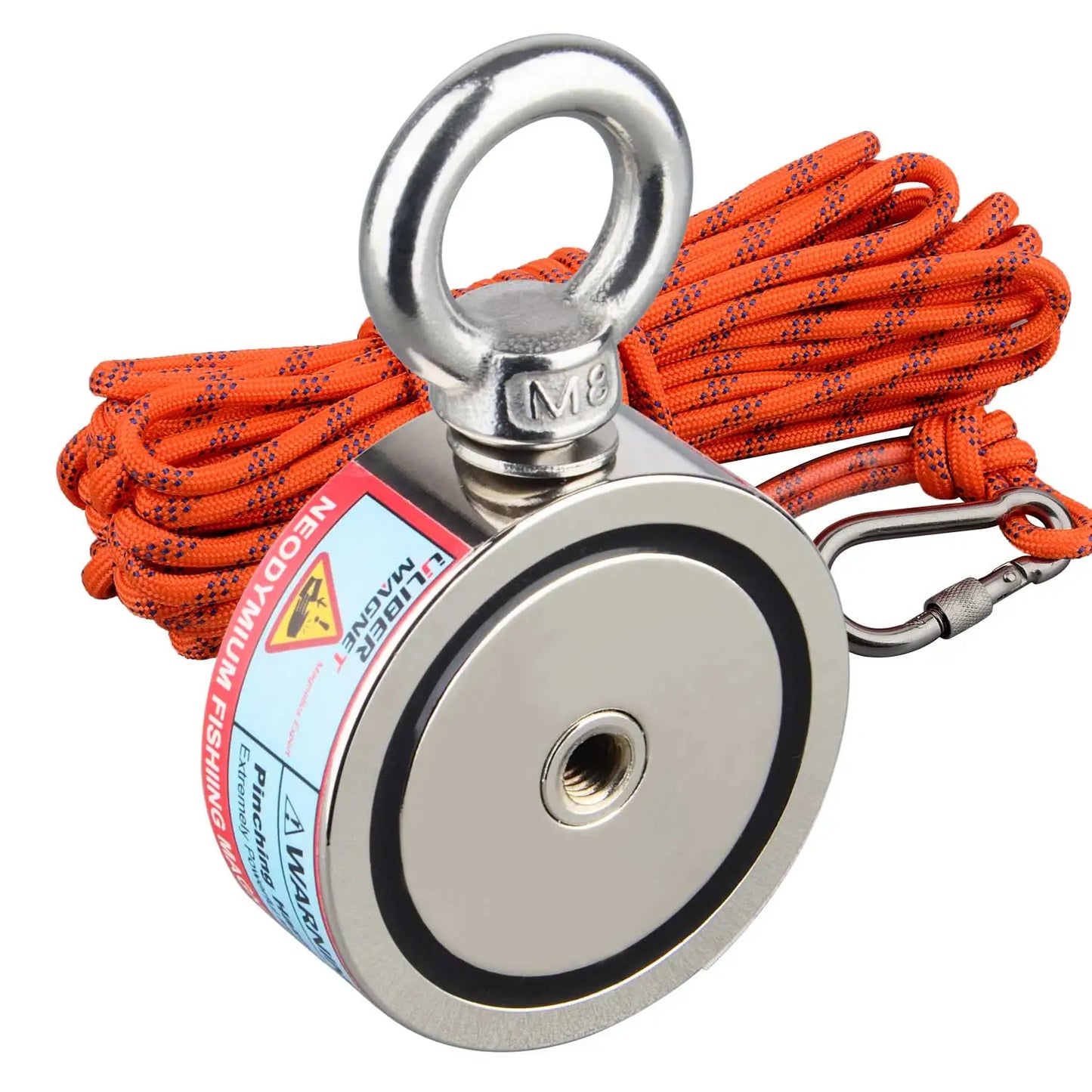 Double Sided 300-500KG Magnet Fishing Kit Neodymium Magnets Rope Claw Gloves Glue Plastic Shovel Bag Magnetic Recovery Salvage