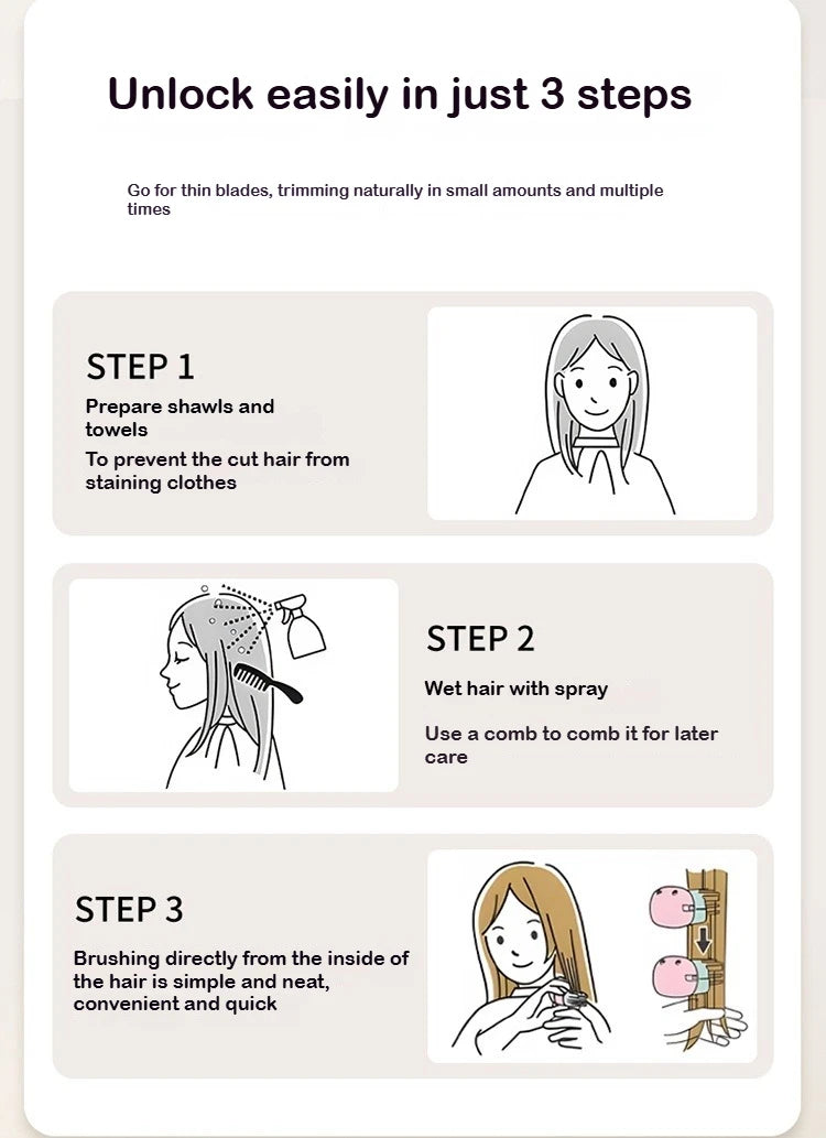 Hair Bangs Cutting Trimmer Razor Blade Comb Home Hairdresser Makeup Tools For Thinning Bangs Long Beauty Hair Cut Accessories