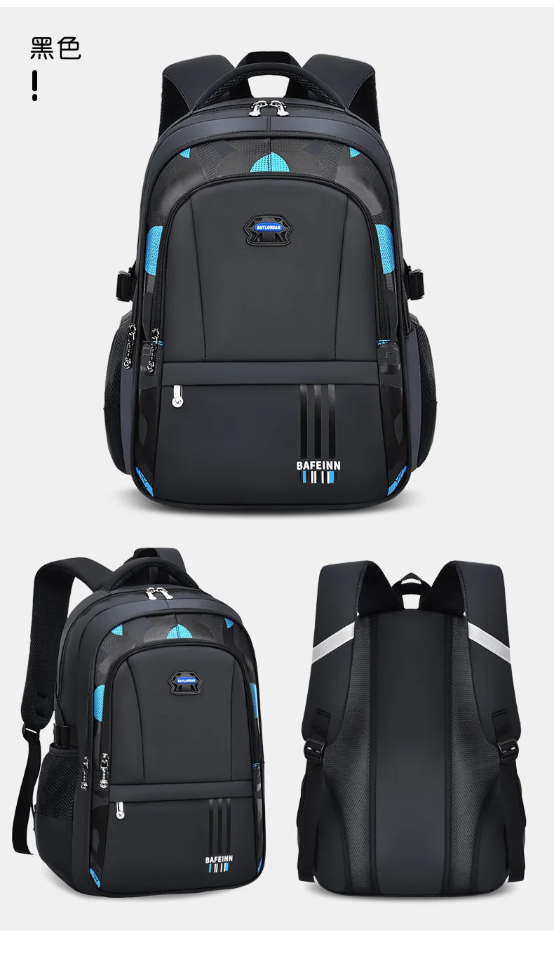 Primary and Middle School Students Schoolbag Boys Light Large Capacity Backpack Children Burden Relief Spine Protection Backpack