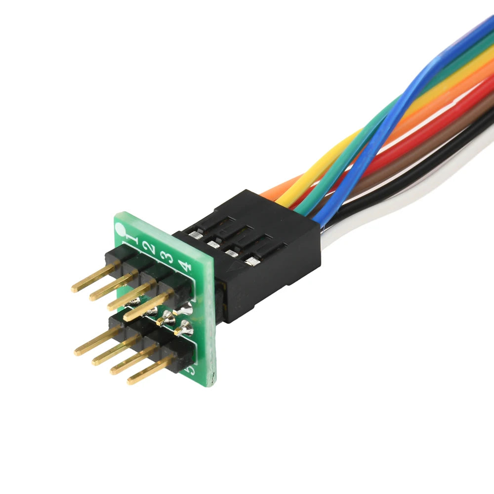1Pcs SOP8/WSON8/QDFN8 Chip Download Burn Read Write Probe Spring Needle Flash Chip Burner With Cable Spacing 4.4/5.8/6.5/8.5