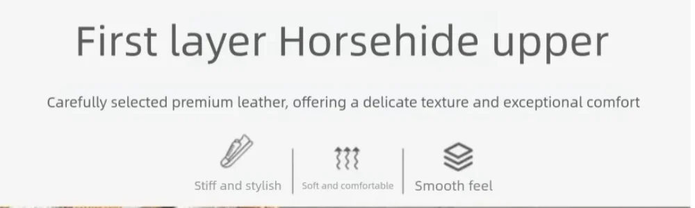 Handmade horsehide casual ankle boots Chelsea boots for men genuine leather sole adjustable strap decoration zip business style