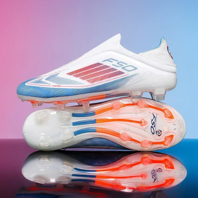 Men Football Boots Training Soccer Shoes Drop Shipping Match Sport Cleats Indoor Sneakers FG Ultralight Long Spikes Breathable