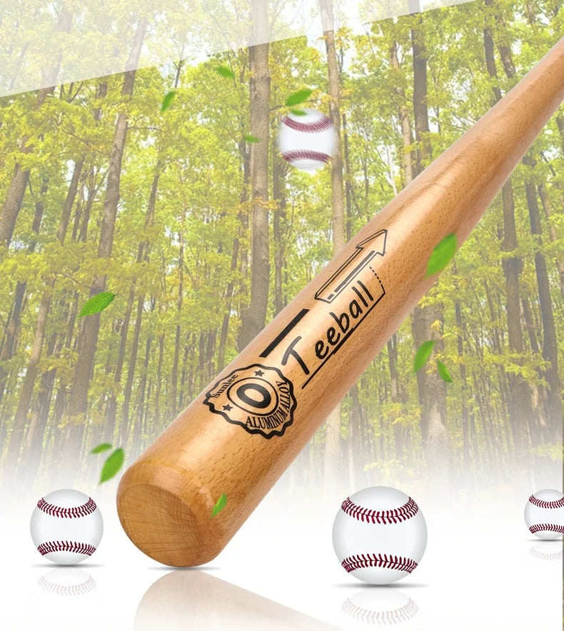 21 inch Solid Wood Baseball Bat Professional Hardwood Baseball Stick Softball Outdoor Sports Fitness Equipment Self-Defense Gear