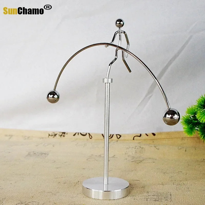 Rotation Perpetual Motion Swing Celestial Globe Newton Pendulum Model Kinetic Orbital Revolving Gadget Home Decor Craft Ornament