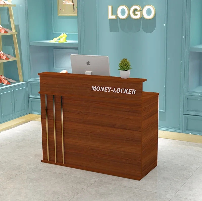 Modern Salon Bar Counter Simple Beauty Small Clinic Hair Salon Reception Desk Escritorio De Recepcion Commercial Furniture