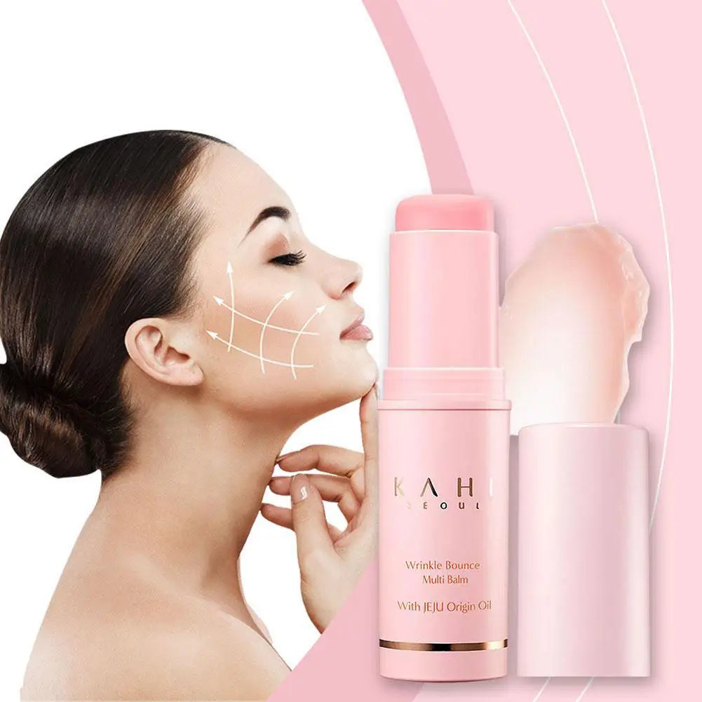 KAHI Wrinkle Bounce Multi Balm Stick Collagen Wrinkle Stick Korean Skin Care All-in-One Hydrating Lip Balm Eye Cream