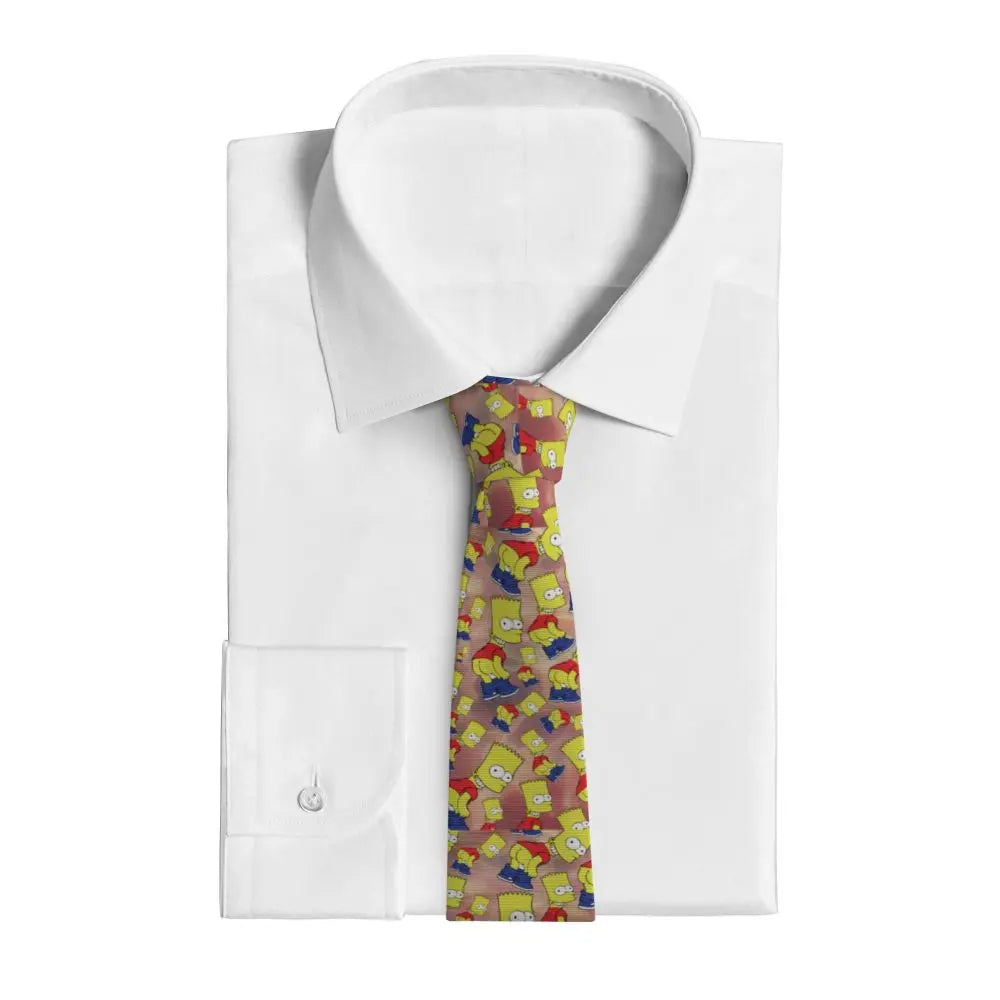 Personalized The S-Simpsones Homer Neck Ties Men Formal Silk Wedding Neckties