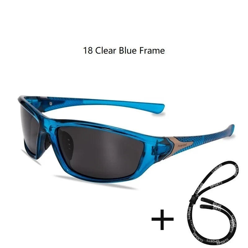 Men's Polarized Fishing Sunglasses With Glasses Chain For Men Women Driving Hiking Sun Glasses Fishing Eyewear