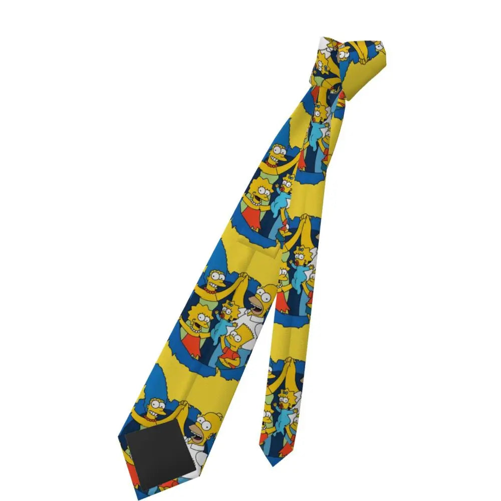 Personalized The S-Simpsones Homer Neck Ties Men Formal Silk Wedding Neckties