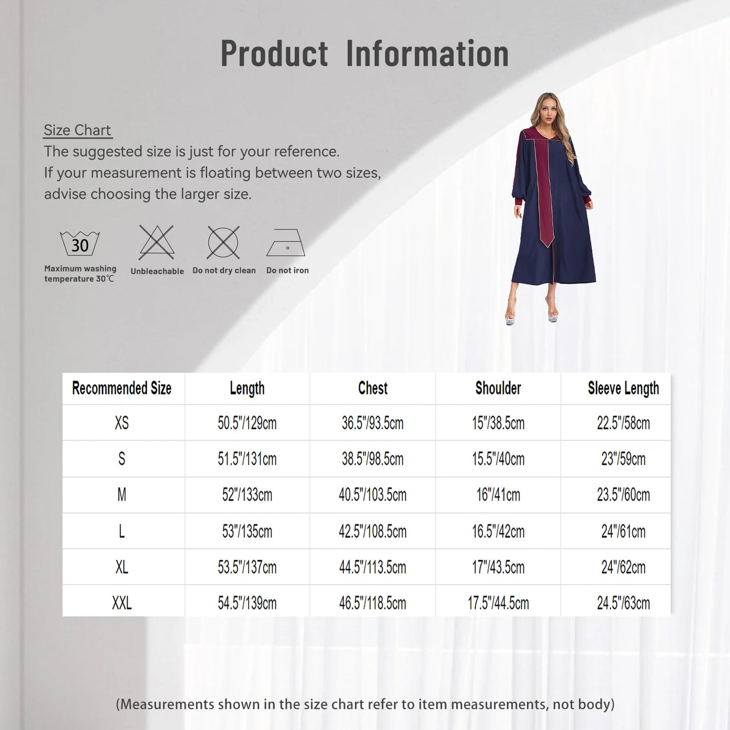 Womens Church Clergy Loose Choir Robe Dress Priest Preacher Dresses Baptism Confirmation Officiant Costume Praise Worship Dress