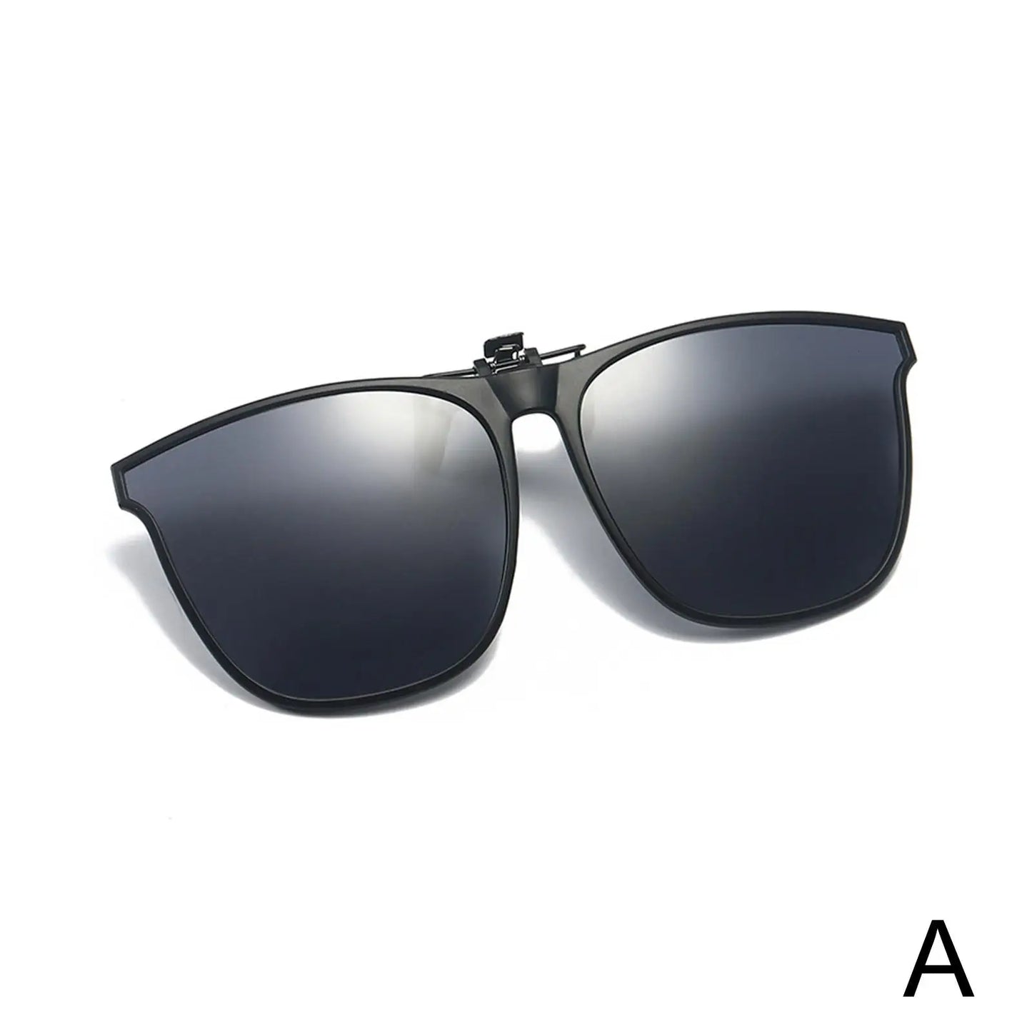 Polarized Clip On Sunglasses Men Women UV400 Anti Glare Sun Glasses for Driving Fishing Vintage Square Flip Up Glasses Eyewear