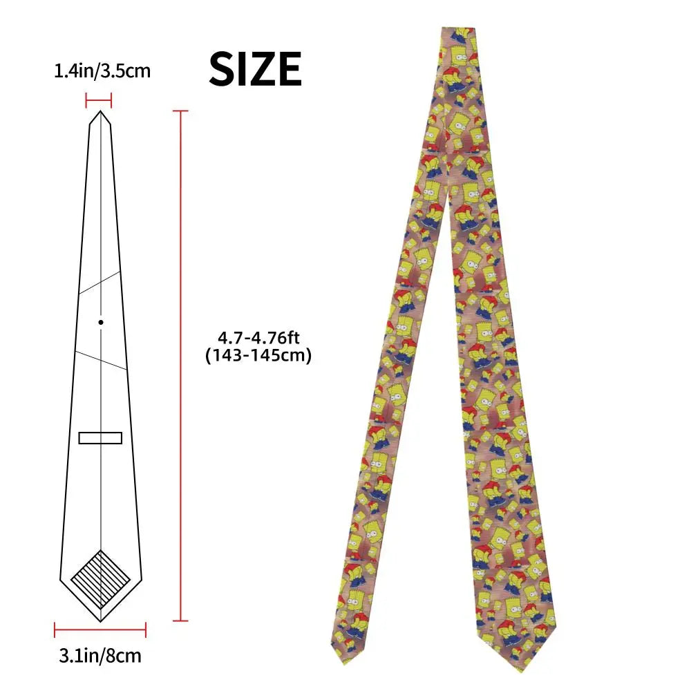 Personalized The S-Simpsones Homer Neck Ties Men Formal Silk Wedding Neckties