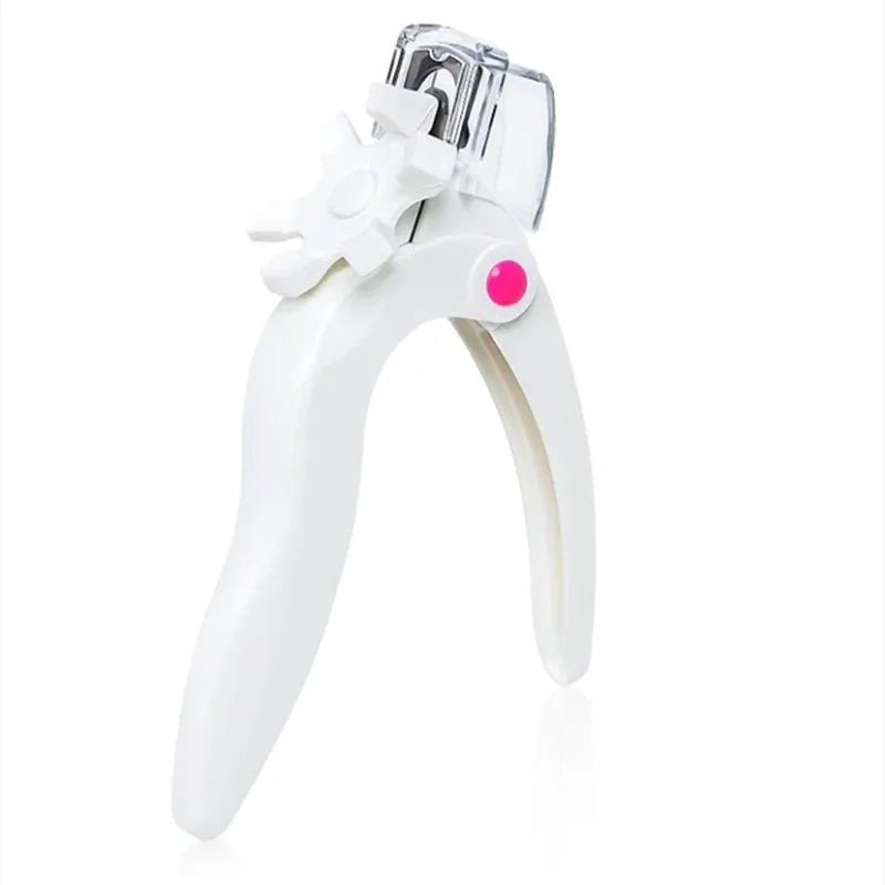 Nail Clippers for Acrylic Adjustable Nails with Sizer and Catcher Nail Tip Cutter with Length Measurement Dial.