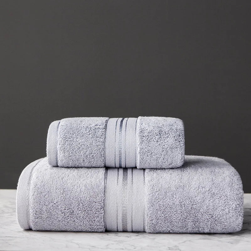 Egyptian Cotton Bath Towels Towels Combed Face Towels Set or Individually Suitable for Sports Travel Home Hotel and Bathroom Use