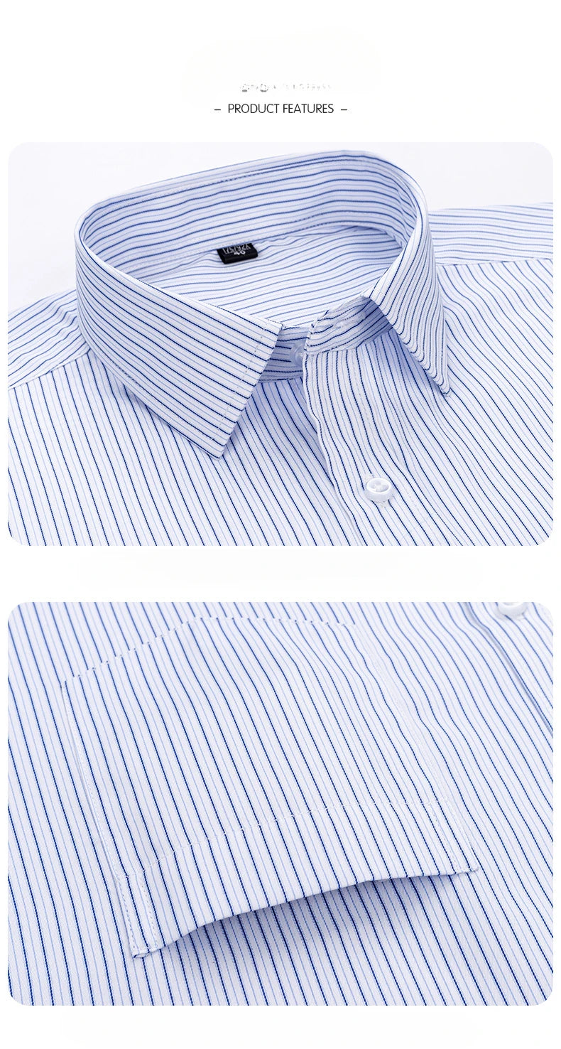 New in shirt elegants cotton long-sleeve shirts for men slim fit Casual plain shirt plaid designer tops soft houndstooth clothes