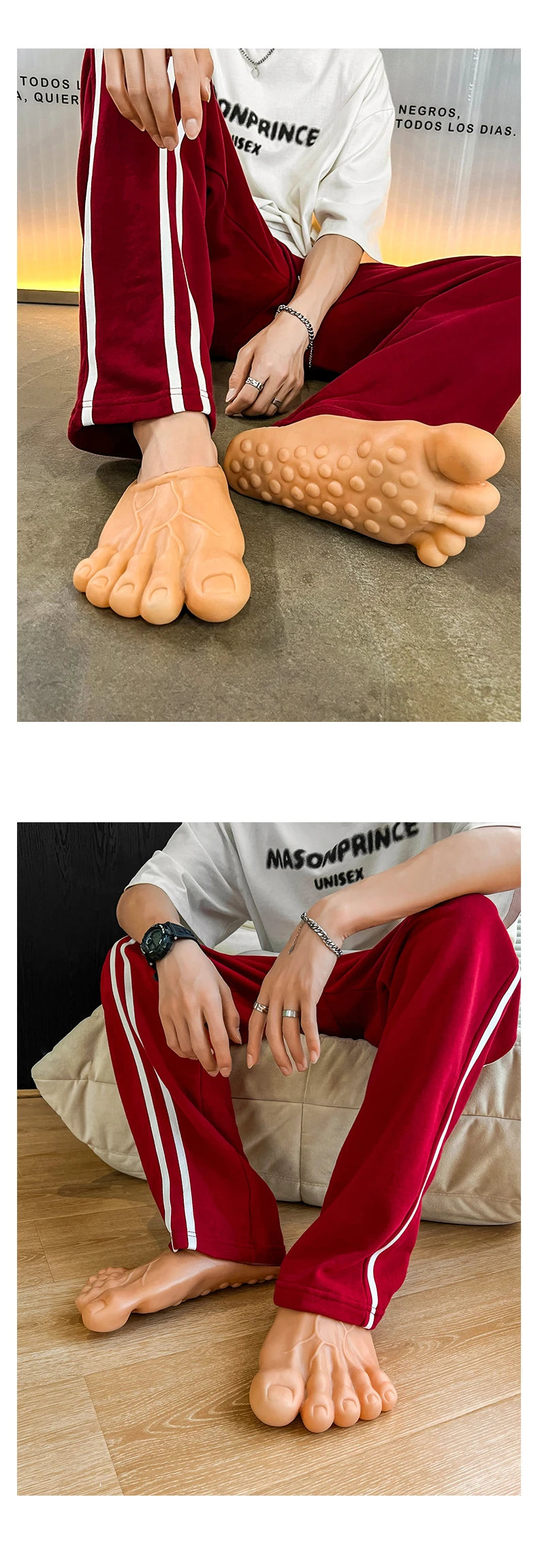 Funny Slippers Man Women Footwear Shoes For Men Sandals Male House Shoes Beach Slippers Uniex Slippers Bigfoot Amazing Sandals