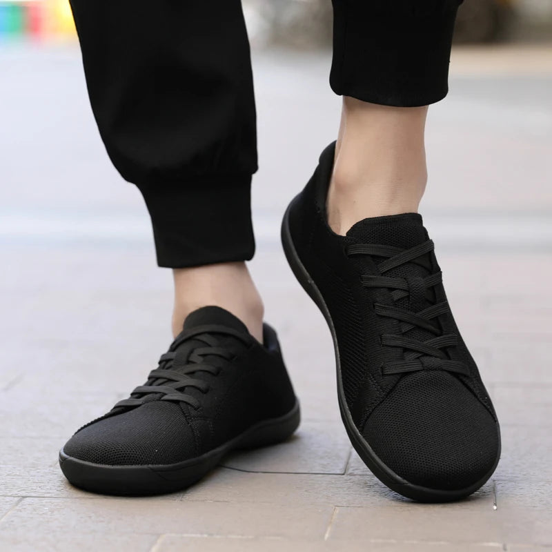 New wide toe shoes with wide toe, barefoot mesh fabric, breathable casual shoes