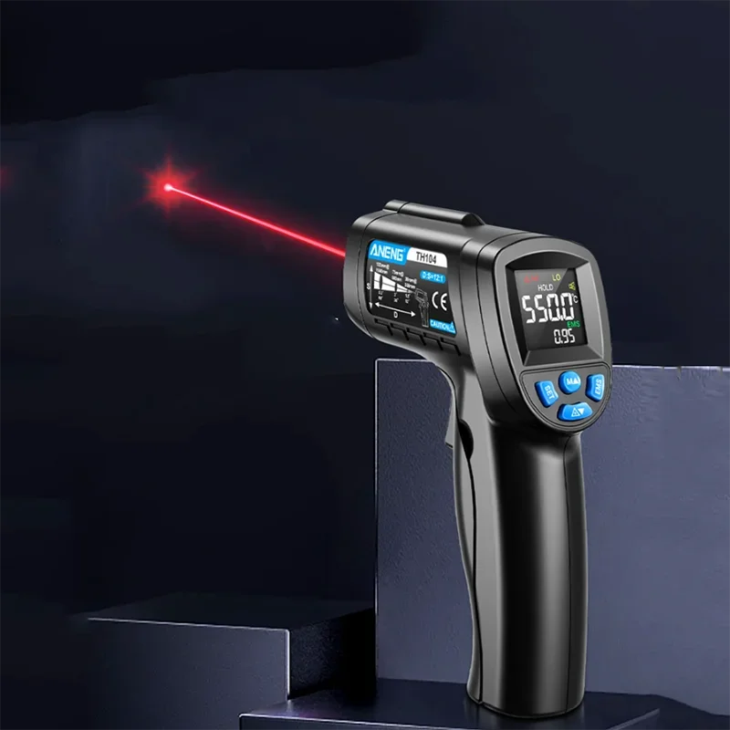 Infrared Thermometer Handheld Laser Temperature Meter Industrial High Precision Temperature Measuring Gun Meter Pyrometer Tool