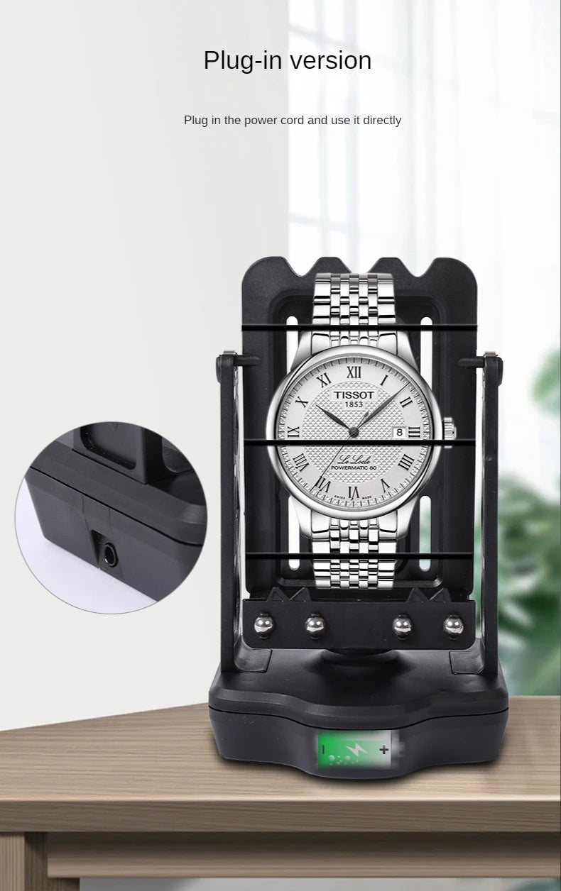 Automatic Watch Winder Rechargeable Mechanical Watches Silent Rotomat for The Watch Rotator Display Single Watch Winding Stands