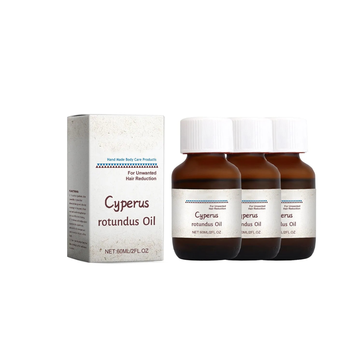 60ml Cyperus Rotundus Hair Removal Care Oil Cyperus Rotundus Plant Oil Body Moisturizing Nourishing Hair Removal Body Care Oil
