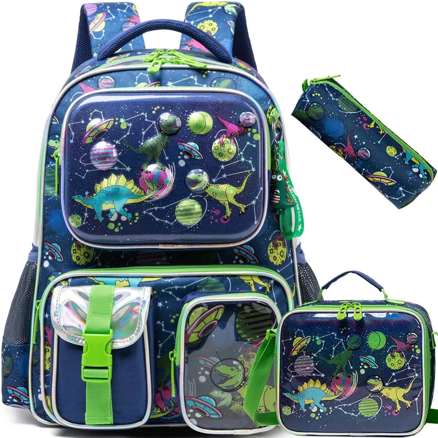 School Bags for Primary Children 3 in 1 School Bag Child with Lunch Bag Kids Book Bag for Boys Girls Kawaii Backpack